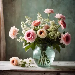 Blush Garden Vase Arrangement
